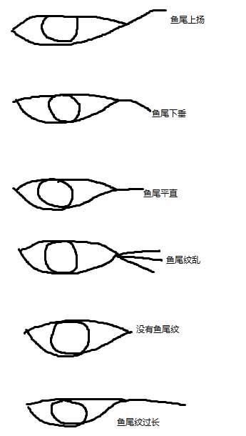 魚尾紋面相男